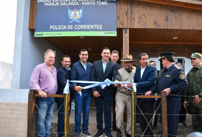 El Gobernador inauguró un nuevo destacamento PRIAR en el Paraje Galarza