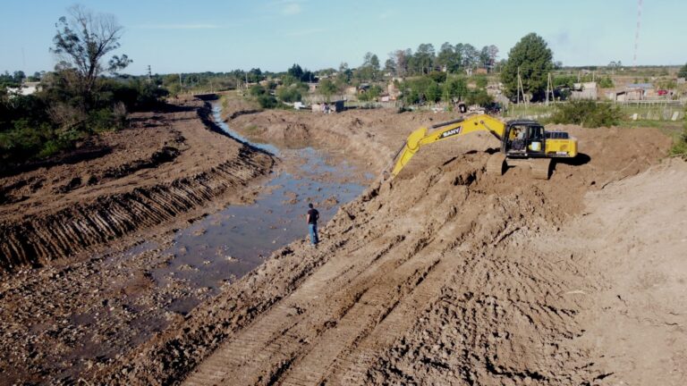 Plan hídrico: avanzan las obras de drenaje en la zona sureste de la ciudad