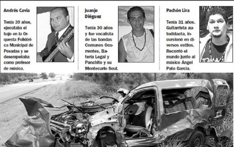 Doce años de la trágica pérdida de tres grandes músicos misioneros que iban a actuar en Comparsa Ipanema