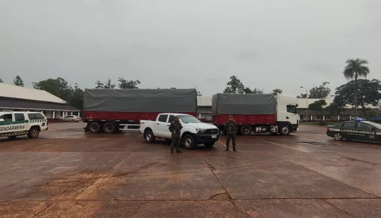 Gendarmería incautó un camión con más de 40.000 kilos de soja valuados en una suma millonaria