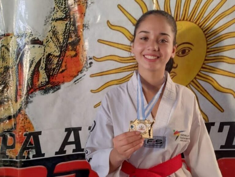 Estefanía Ifrán, la santotomeña que necesita ayuda económica para competir en el Panamericano de Taekwondo en México