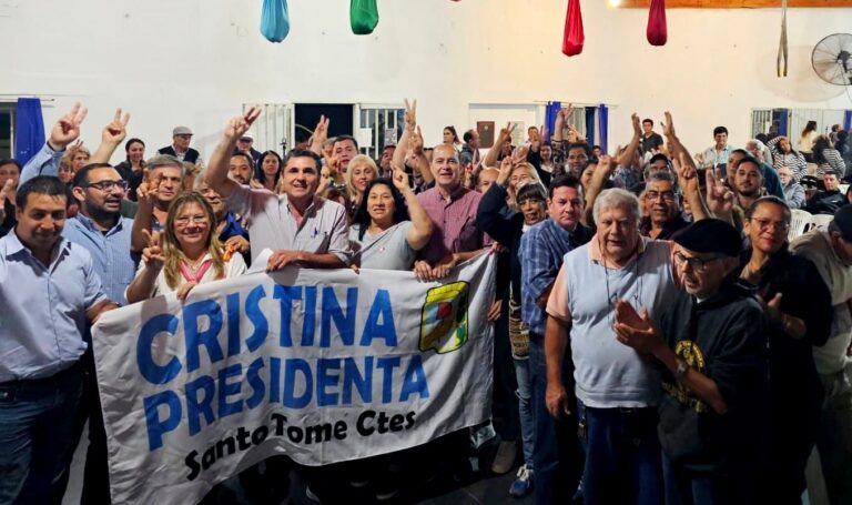Amplia convocatoria del justicialismo santotomeño con la premisa “Cristina conducción”