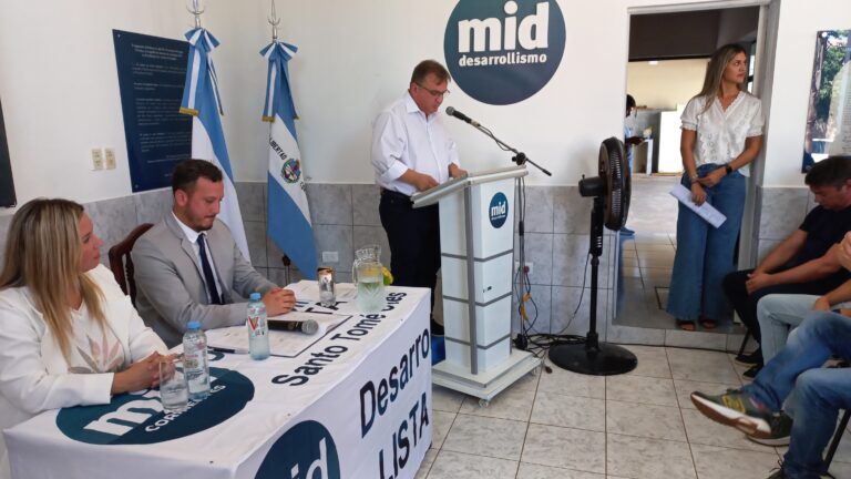 El MID realizó su Convención Provincial y lanzó a Antonio Barros Perkins como candidato a intendente