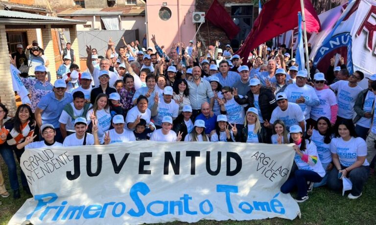 Tincho Ascúa visitó Santo Tomé y mantuvo contacto con distintos sectores de la comunidad
