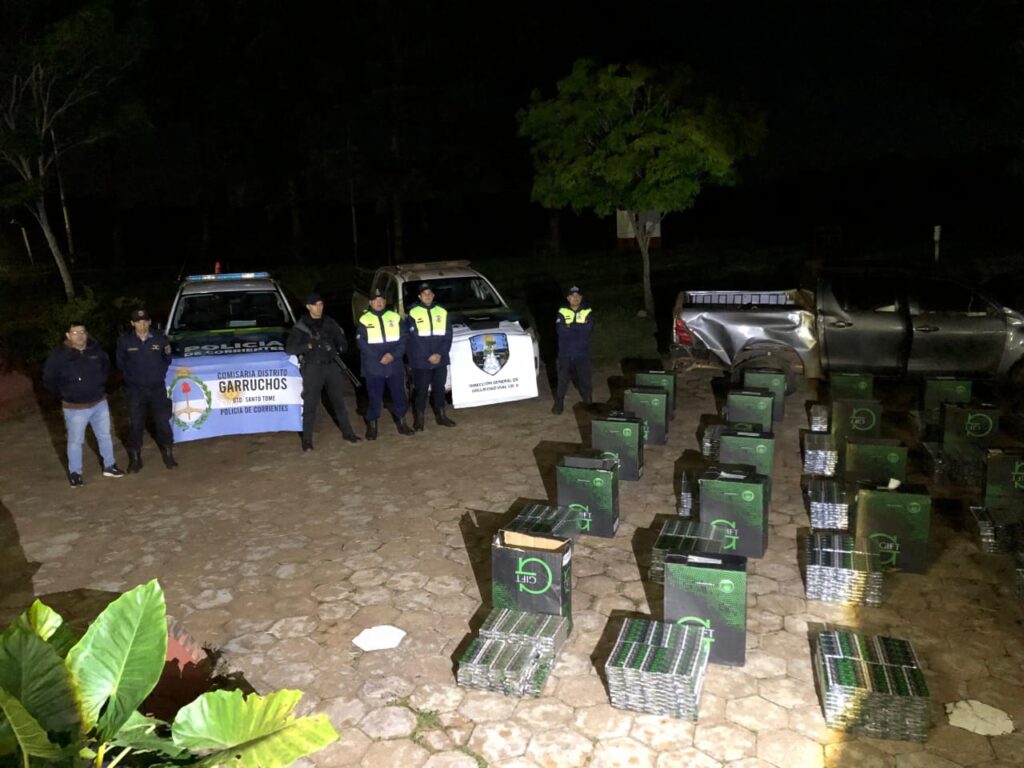 Secuestran una camioneta con 19.770 cigarrillos de contrabando la cual además se encontraba denunciada como robada