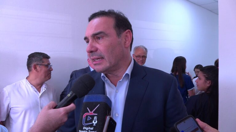 Gdor Virasoro: Tras inaugurar un centro de salud, el gobernador Valdés abordó temas de actualidad