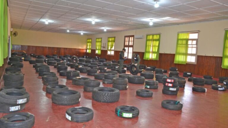 Ruta 14: GN secuestra neumáticos de contrabando por más de $28 millones