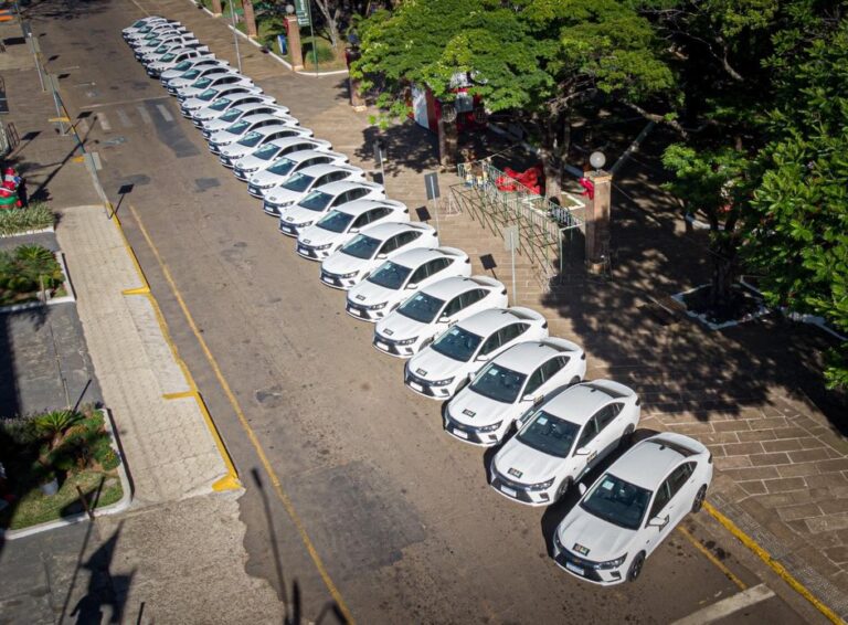 El Municipio de Sao Borja incorporó 27 nuevos vehículos a la flota municipal