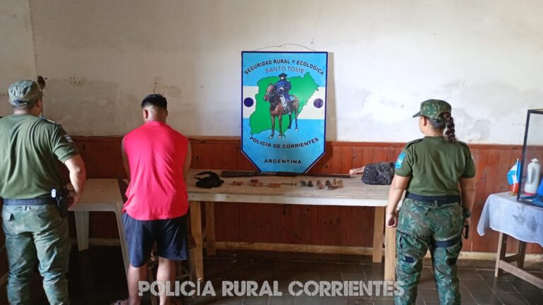 Garruchos: Con allanamientos secuestran armas y detienen a un supuesto cuatrero