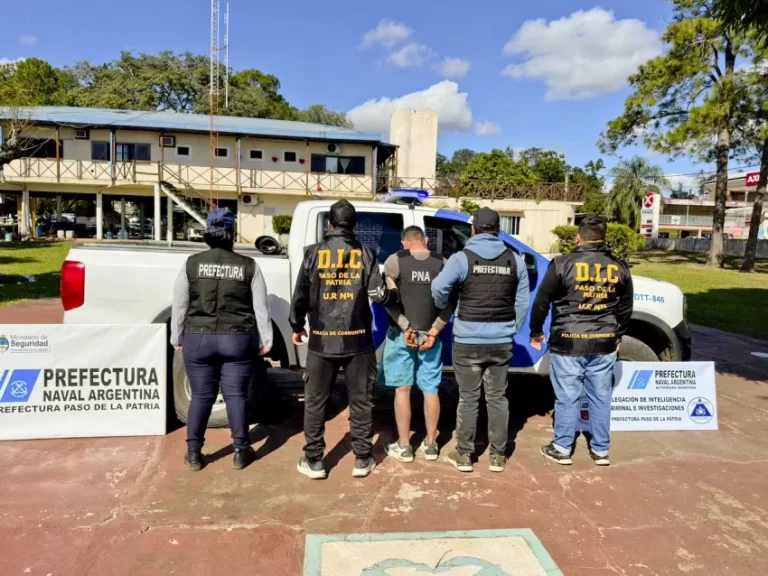Operativo conjunto entre la Policía y la Prefectura permitió capturar un sindicado narco