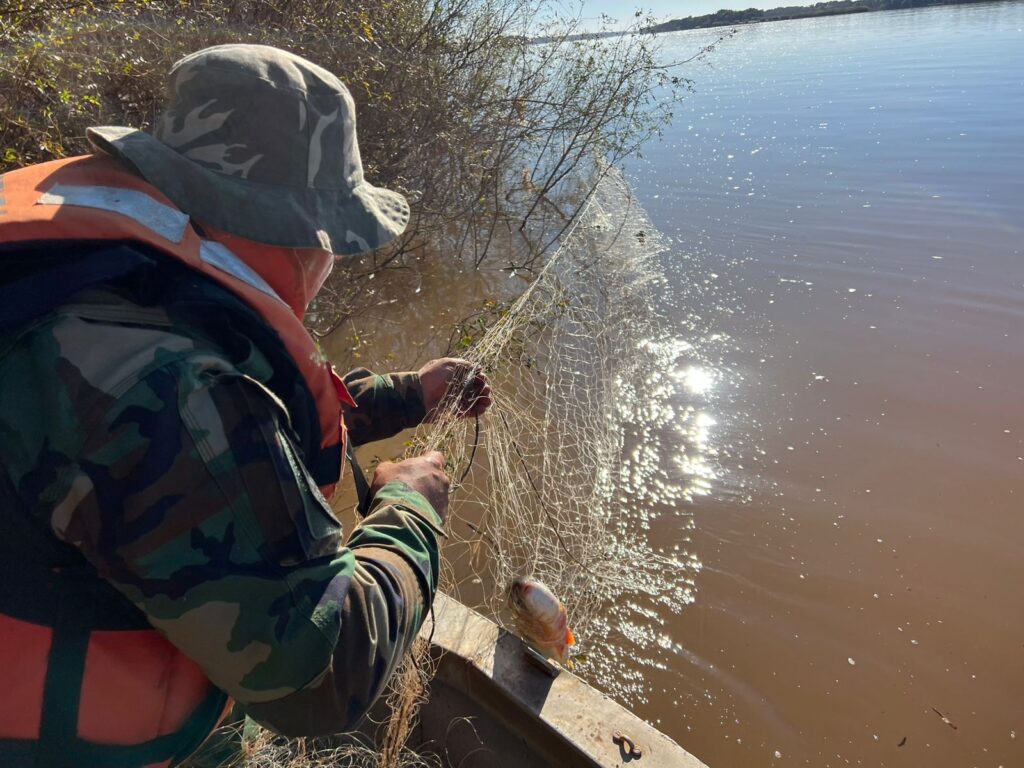 Prefectura secuestró redes de pesca en Zona de Santo Tomé