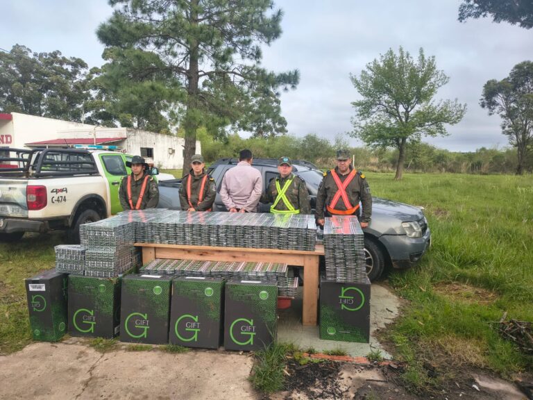 Amado Bonpland: buscaban cuatreros en las rutas pero hallaron un cargamento de cigarrillos valuado en $30 millones