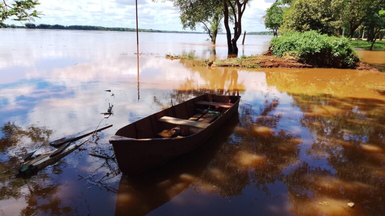   NUEVO REPUNTE:  Tras las intensas lluvias registradas en Brasil, el río Uruguay volvió a crecer