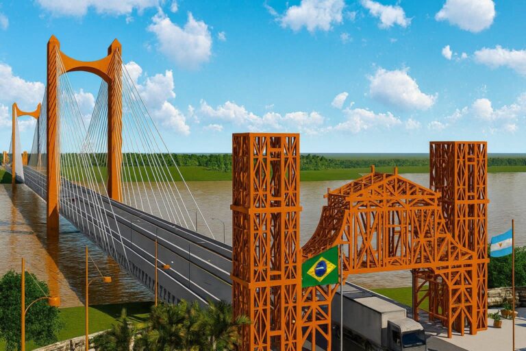 Equipos técnicos realizan estudios para el Puente Internacional entre Porto Xavier y San Javier